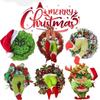 The Funny Christmas Burlap Wreath Door Creative Christmas Decorations