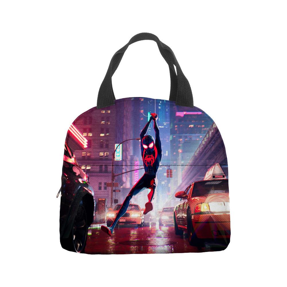 Anime Spider-Man Lunch Bag Portable Insulation Bag Bento Bag Lunch Box Bag Children'S Lunch Bag Picnic Ice Bag