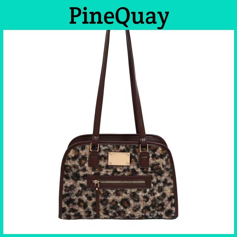 Vintage Leopard Print Backpack For Women With Pu Material And Spacious Design For Daily Use