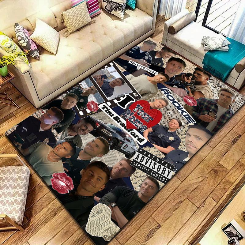 The Rookie Custom Name Carpet Rug For Living Room Bedroom Home Sofa Decoration Kids Play Nonslip Floor Mat