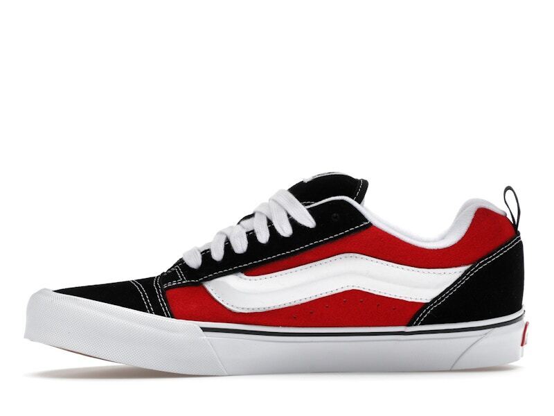 VANS Knu Skool Low Black Red - VN0009QC6RT