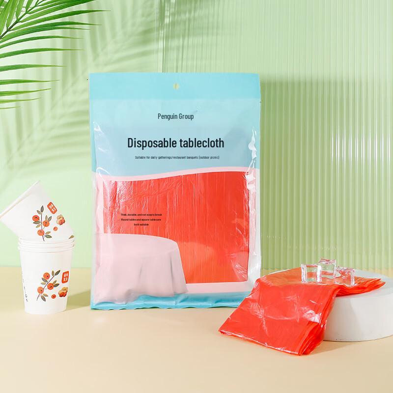 Disposable Red Wedding Tablecloth