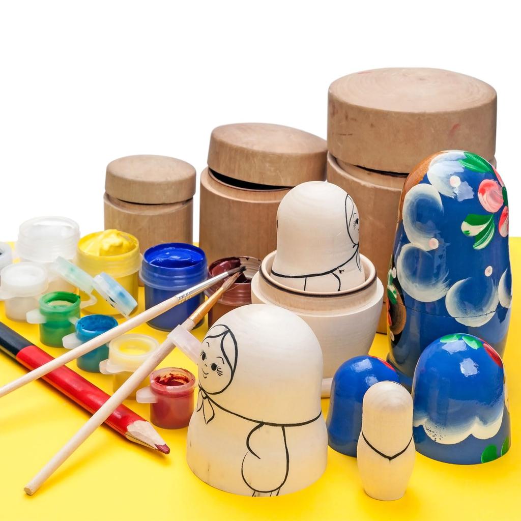uxcell 2-Pack 3.5-Inch Wooden Peg Dolls, Boy Shape, Unpainted, for DIY Arts and Crafts, Painting
