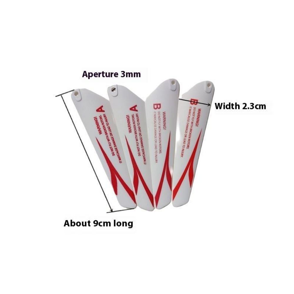 4pcs Multistyles Helicopter Wing Propeller Fan For R/c Mini Remote-controlled Helicopter