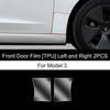 For Tesla Model3/Y 2017-2022 Front Door Rear Door Protective Film Invisible Car Clothing TPU Film Decoration Special Accessories