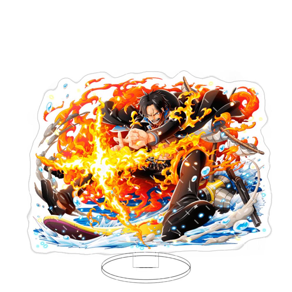 Stand Acrilico Grande Ornamenti Cartone Animato Pirata Luffy Sauron Espositore da Tavolo Spettacolo di Fumetti Vendita All'Ingrosso Consegna
