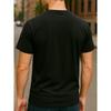 European Sizes [Inspirational T-Shirt] Inspirational Men's Black T-Shirt | Casual Crew Neck, Short Sleeve, Medium Stretch, Summer Wear