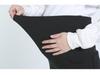 Plus Size Fleece-Lined Maternity Pants with Belly Support for Autumn and Winter