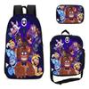 Simple Large-capacity Children's Backpack for Primary and Secondary School Students Cartoon Satchel and Pencil Case Three-piece Set  24 -NMAOV