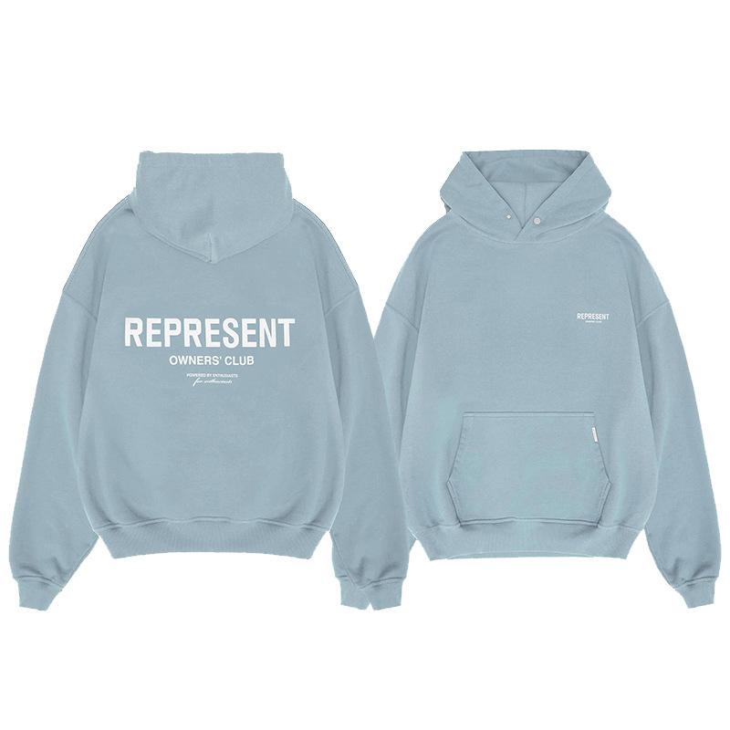 Classic Letter Print Oversized Hooded Sweatshirt Unisex Streetwear Hooded Sweatshirt