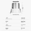 FSL Super Dazzling Series 9W Recessed COB Spotlight