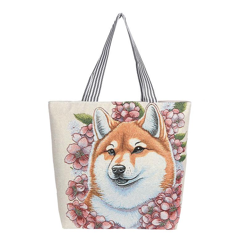 New large-capacity fitness portable short-distance travel bag women's environmentally friendly tote bag versatile shoulder casual canvas bag