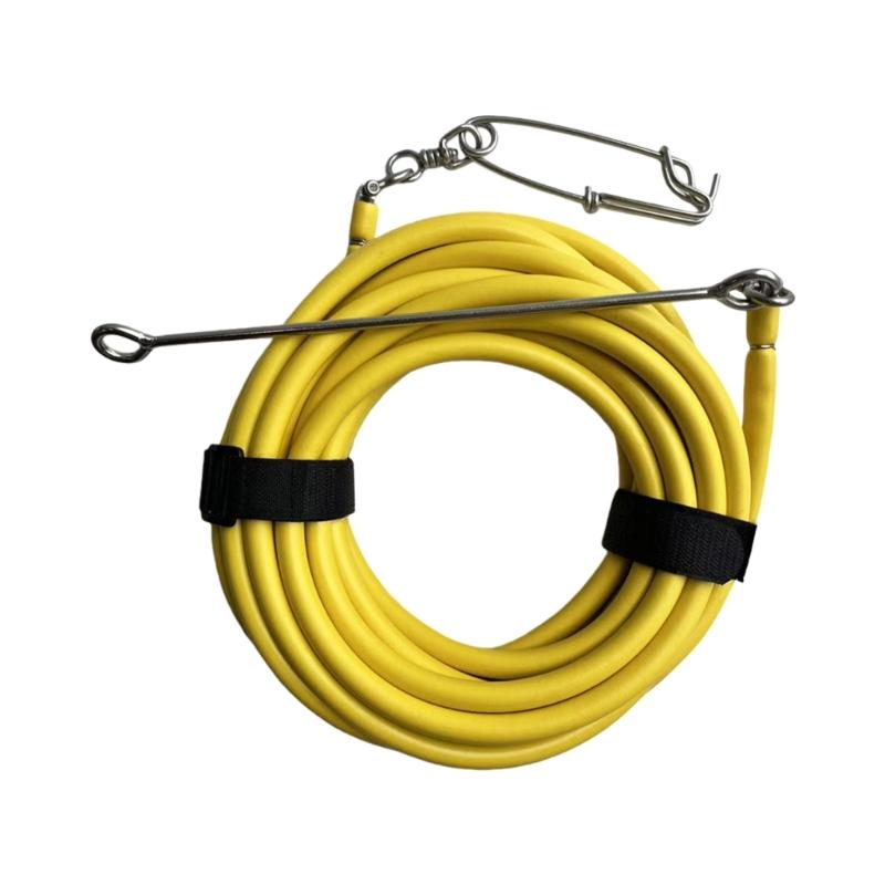 Плавучий Рыболовный Шнур Пенорезиновая Трубка Нержавеющая Сталь Наконечник Гарпуна Высокопрочный Шнур Водонепроницаемая Конструкция Для Подводной Охоты 10M