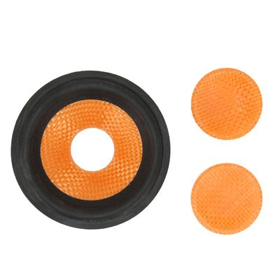 Paper Speaker Cone Subwoofer Cones Drum Paper 0.8 Inches Inner Diameter with Rubber Surround for 3 Inches Speaker
