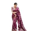 Saree de Bumbac Mătase Jacquard Banarasi Kanjivarm Pur pentru Femei Leriya Fashion cu Bucată de Bluză. ( )