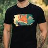 T-Shirt Herren Fuchs im Anime Style Motiv Baumwolle Größe XS bis 5XL