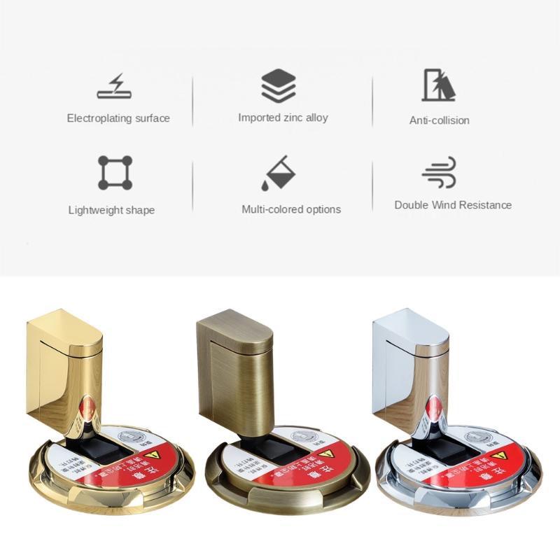 Zinc Alloy Push Type Door Stopper Mechanical Fixed Door Holder Door Hardware