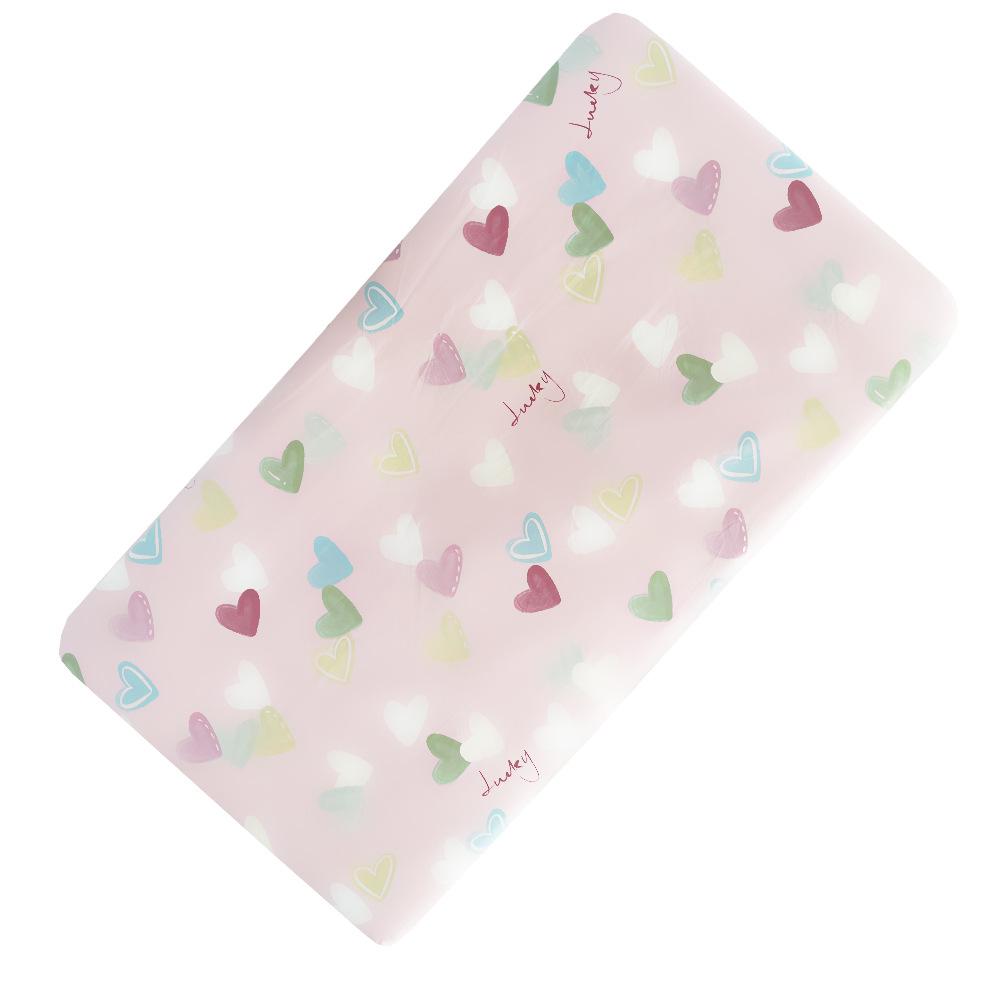 

Летняя мягкая хлопковая защитная простыня для детского матраса премиум-класса для матери и ребенка с рисунком из мультфильма - простыня на резинке для детской кроватки для комфортного сна без одежды 89*41cm