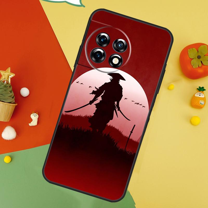 Japan Ninja Samurai Red Sun Case For OnePlus Nord 5 CE 2 3 4 Lite N20 N30 OnePlus 15 13 12 11 10 10T 12R 13T 13R Cover