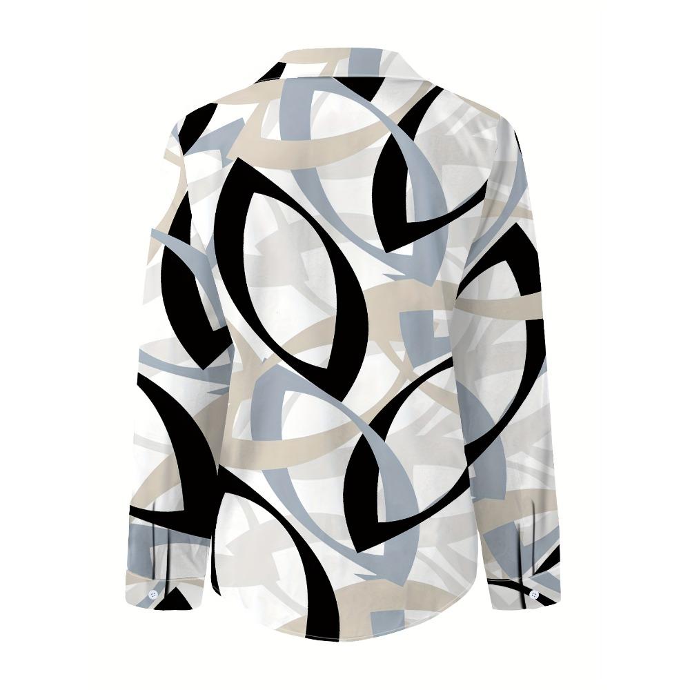New Top, Women's Long-sleeved Print Shirt