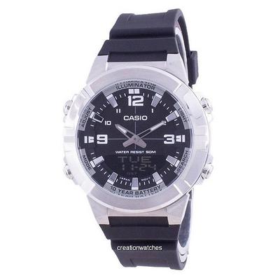 Analog Digital World Time Resin Strap AMW-870-1A AMW870-1 Reloj Hombre