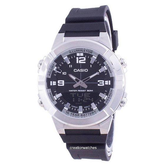 Casio Analog Digital World Time Resin Strap AMW-870-1A AMW870-1 Мужские часы синий