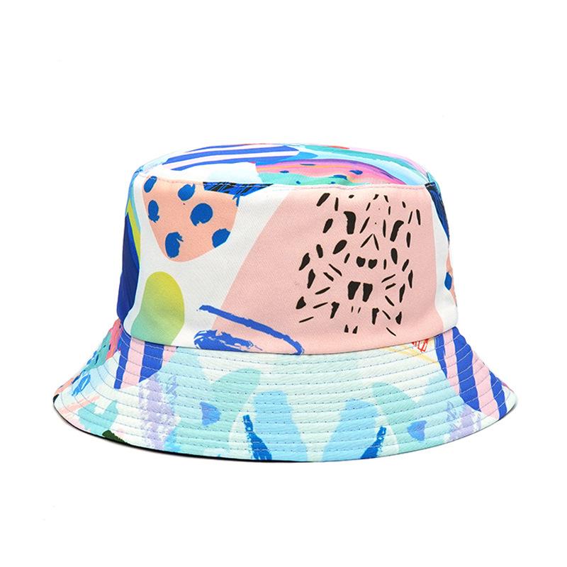2023 Custom Sublimation Printing Double-Sided Bucket Hat All Over Printing Reversible Bucket Hats
