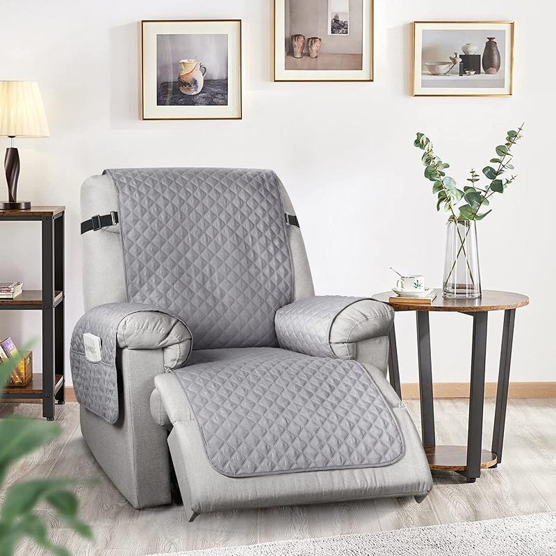 1 Seat Non-Slip Recliner Chair Cover Sofa Slipcover Reversible Pet Cover Protector Couch Cover