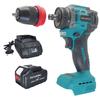 PATUOPRO 2 In 1 Cordless Electric Drill 10MM Chuck Brushless Screwdriver Rechargeable Driver Power Tool For Makita 18V Battery