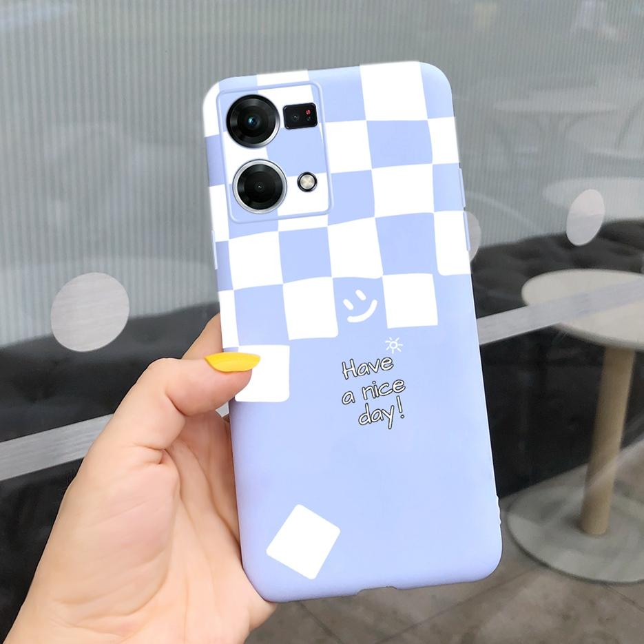 Für Oppo Reno7 4G Hülle CPH2363 Oppo F21 Pro 2022 Schöne Kunst Bemalte Abdeckung Weiche TPU Handyhülle Für Oppo Reno 7 F21 Pro Rückseite