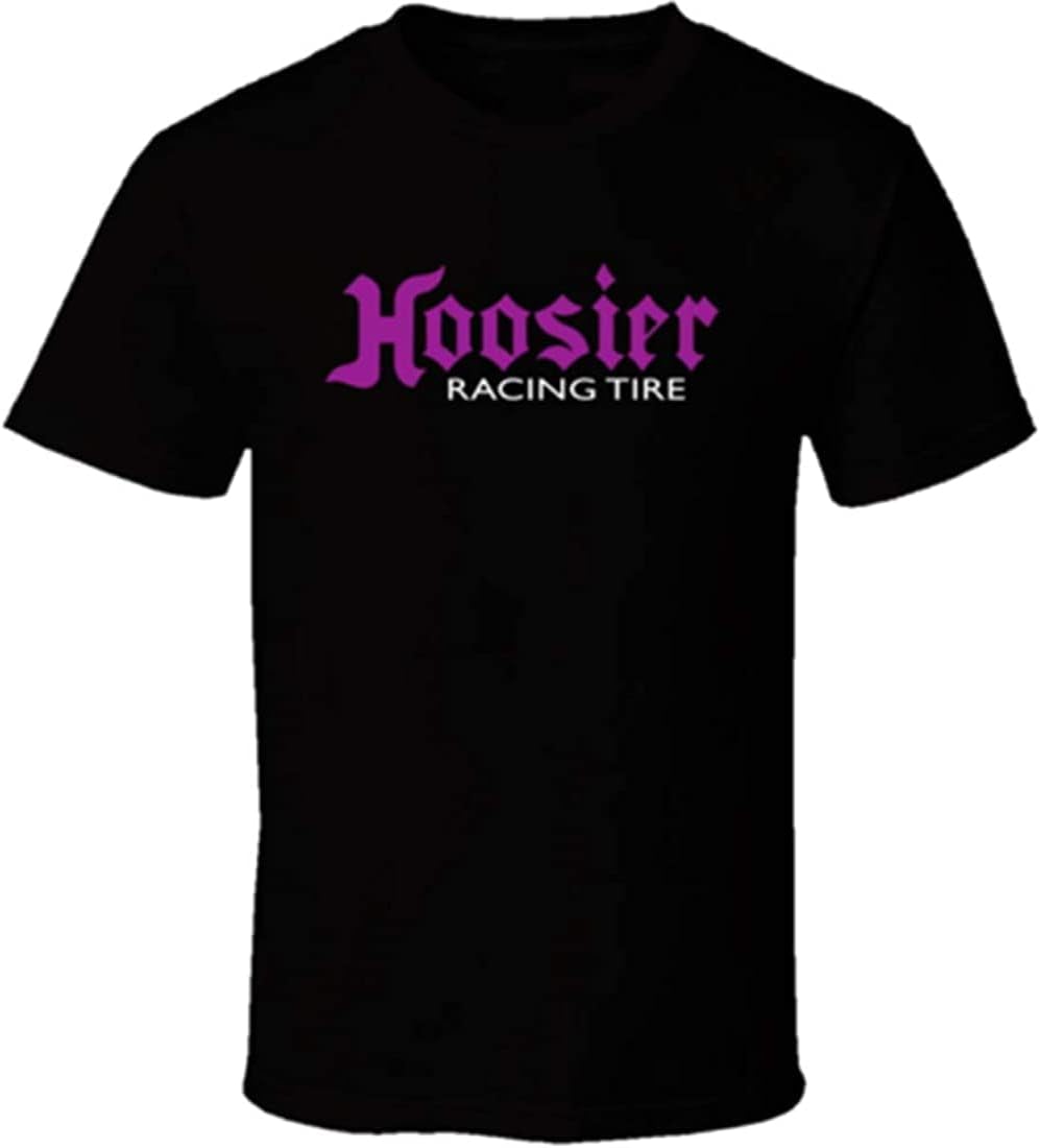 Evangel ANASER Hoosier Racing Tire Logo Racing Shirt Black White Tshirt Men s Black S