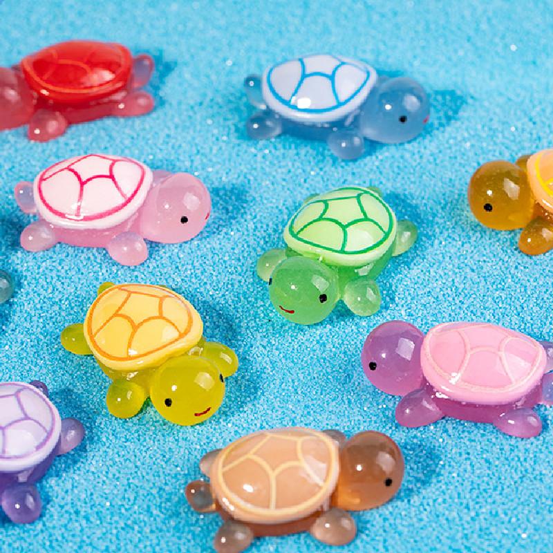 Charming Turtle Figurines For Diy Miniature Gardens And Desk Decorations In Bright Colors