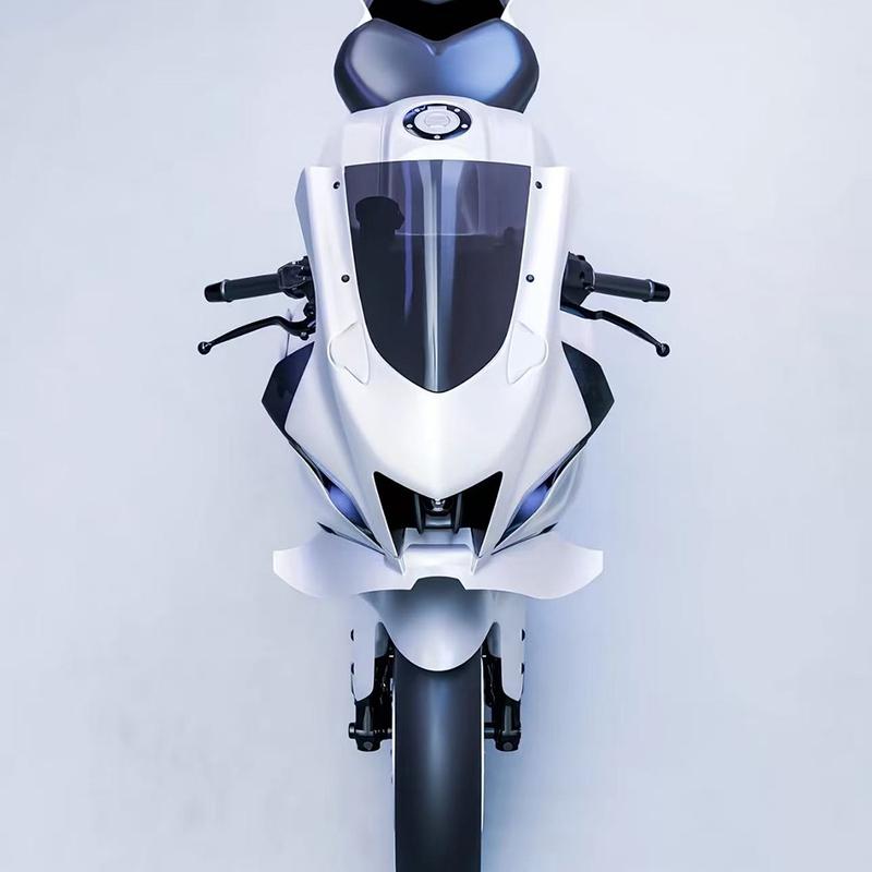 For YAMAHA R7 2022-2025 Motorcycle Beak Winglet Downforce Naked ABS Plastic Frontal Spoilers Front Lower Lip Spoiler Fixed Wing