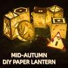Handmade Paper Lantern Chinese Style Diy Material Bag Pretty Lantern Making Kits for Children
