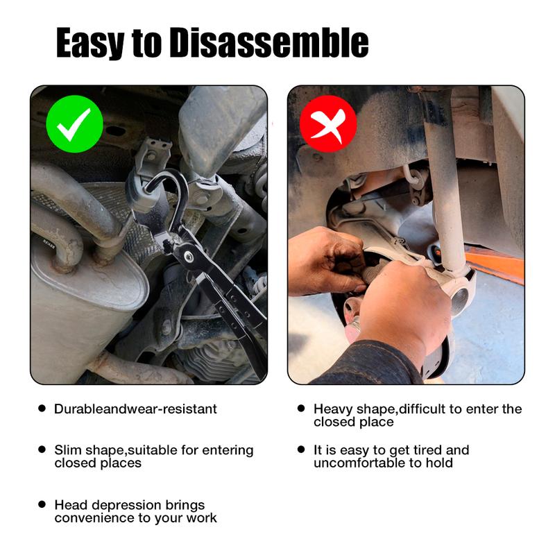 Disassembly Pliers Car Exhaust Pipe Rubber Pad Gasket Removal Tools Exhaust Hanger Install / Disassembly Puller Auto Repair Tool