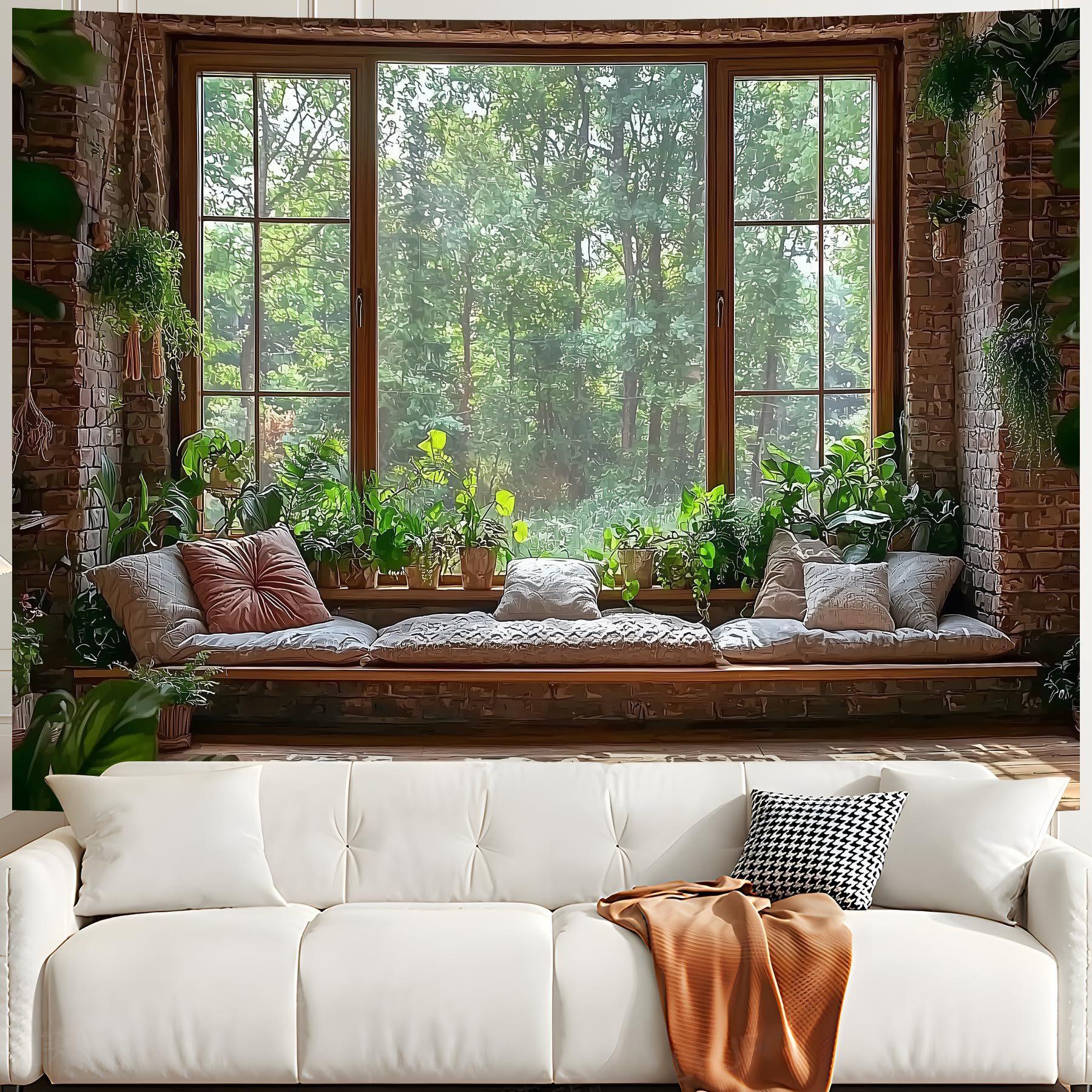 Forest Trees Tapestry 75x100 чёрный