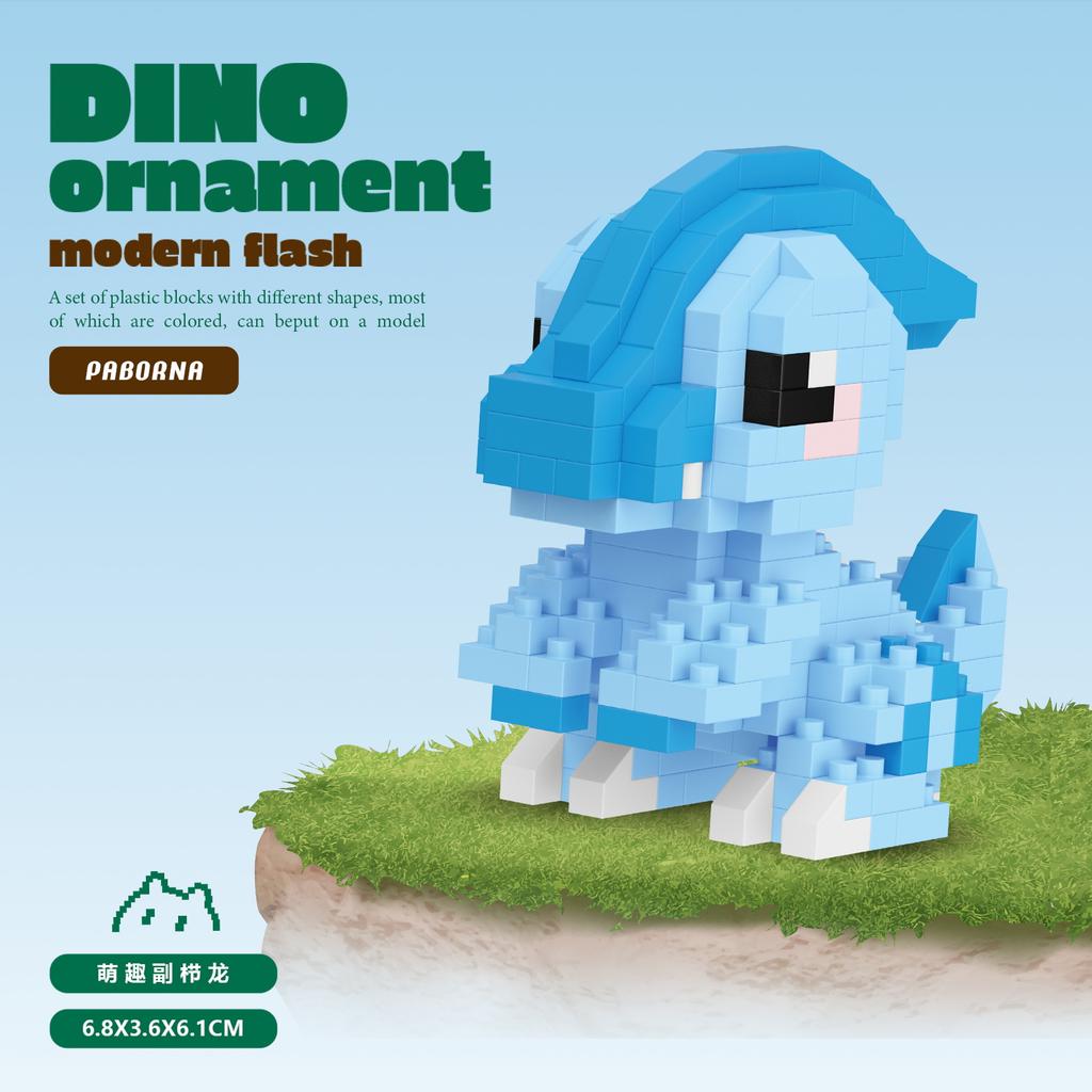 Mini dinosauři Dětské hračky Zvířata Modely Stavebnice Mikro kostky Vzdělávací hračky Halloweenské dárky