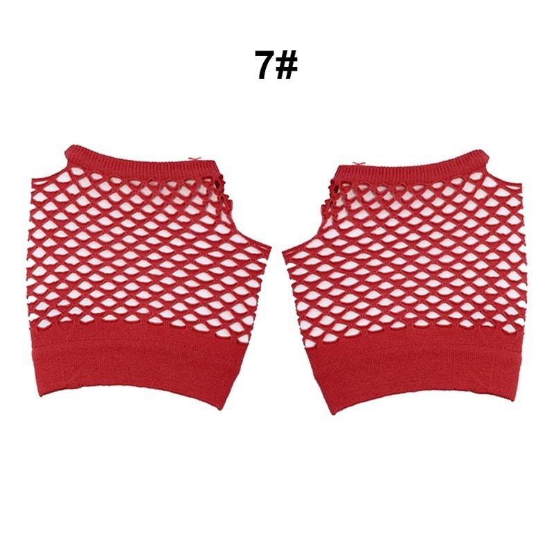 Girls Short Fishnet Fingerless Gloves Gloves Party Gloves Fishnet Gloves