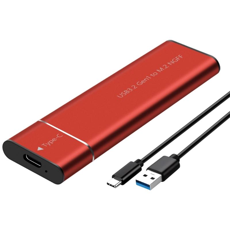 M.2 Solid Disk Case, 5Gbps High Speed Data Transfer, Metal Cooling Shell Hard Disk Case Box