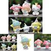 6pcs Sanrio Hellokitty Kuromi Littletwinstars Figures For Cake Decorations