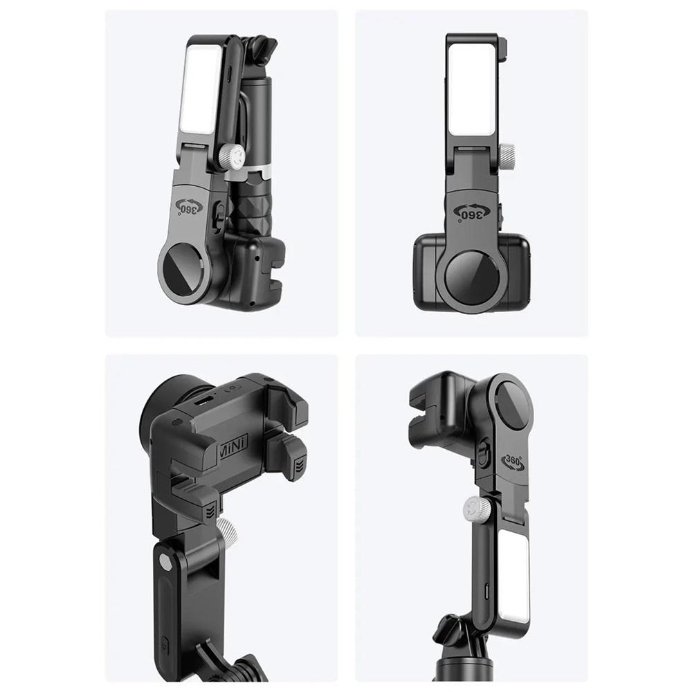 Universal Joint Stabilizer, Handheld Mobile Phone Selfie Stick Holder, With Fill Light, Bluetooth Follow Shooting Mode
