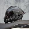 Motorcycle Full Face Motorcycle Helmet Riding Big Spoiler Unisex Helmet Casque DOT Approved Original LVS Bright Black Helmet