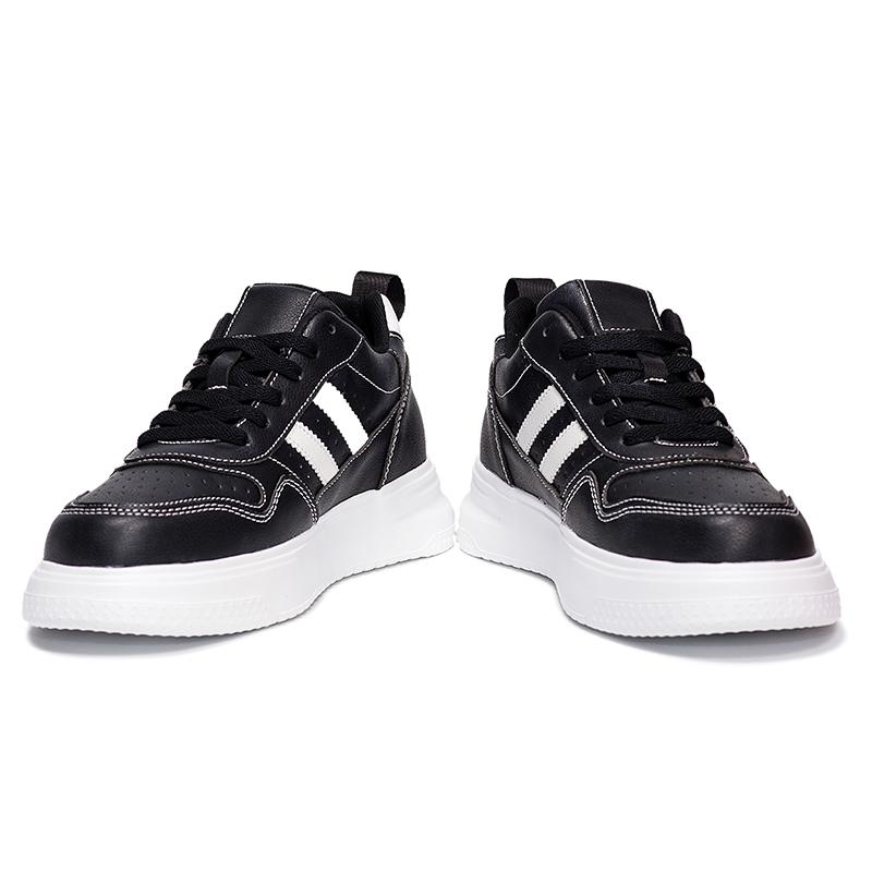 Unisex Leather Casual elevator Sneakers 6CM Height Increasing Shoes Breathable Lightweight Comfortable Men Women Walking Shoes