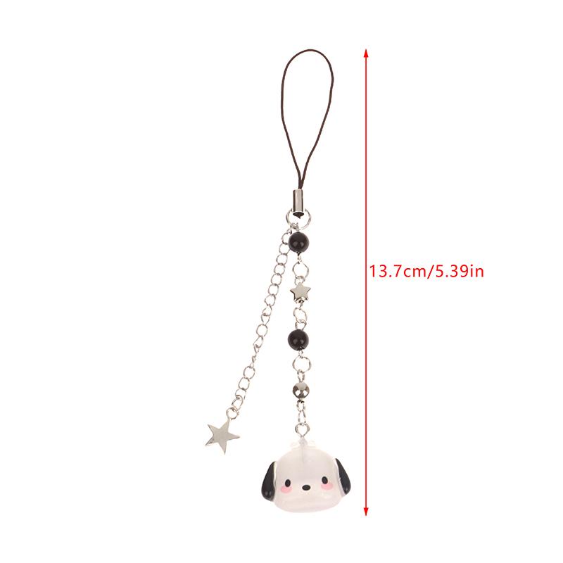 Y2K Pochacco Phone Lanyard Cute Transparent Anime Puppy Mobile Phone Chain Couple Keychain Camera Pendant Best Friend Gifts