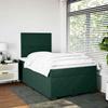 Maison Exclusive - Sommier à lattes de lit et matelas Vert foncé 120x200cm Velours