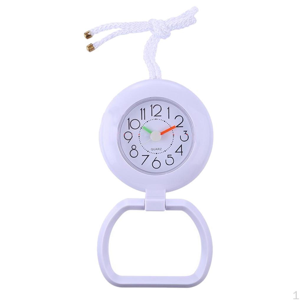 

Часы для ванной комнаты Душ Бесшумный Sweep 12H Дисплей Водонепроницаемый Батарея белый