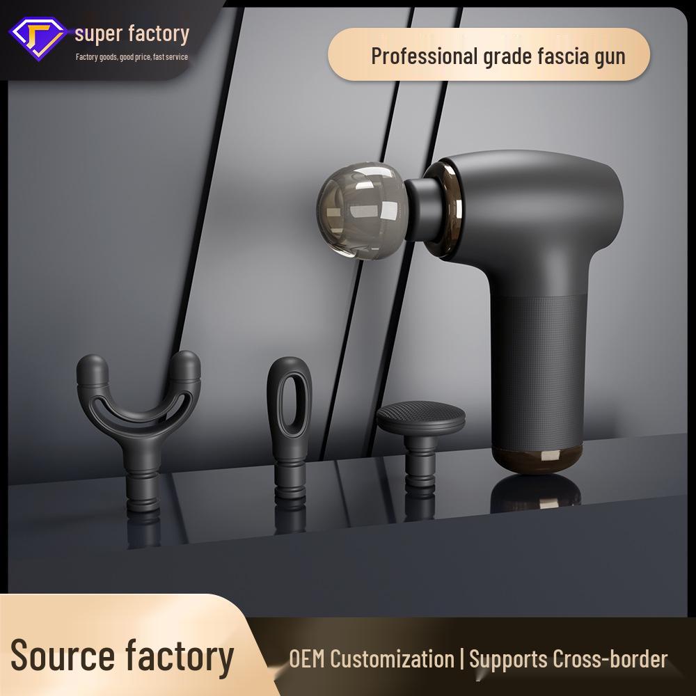 

Rechargeable Mini Fascia Massager Vibration Gun for Fitness and Acupoint Therapy чорний