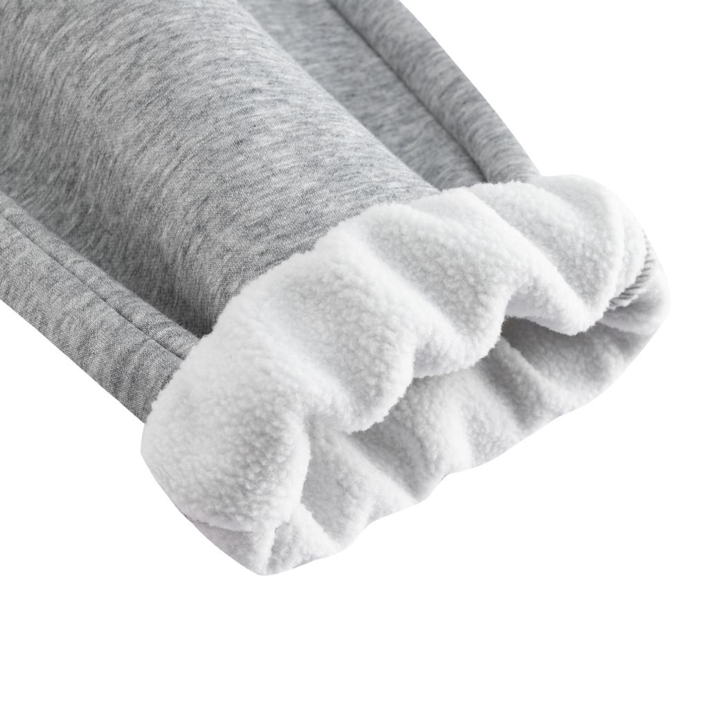 Anta Lifestyle Series Mens Sweatpants Long Pants 2025 Winter Knitted Sports Pants Men Bottoms Gray Gray-Floral 952548309-2