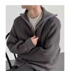 Men's Trendy Half-High Collar Cardigan Sweater, Autumn/Winter 2023 Collection