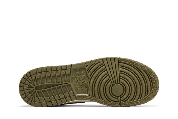 Jordan 1 Low Black Toe Medium Olive (GS)